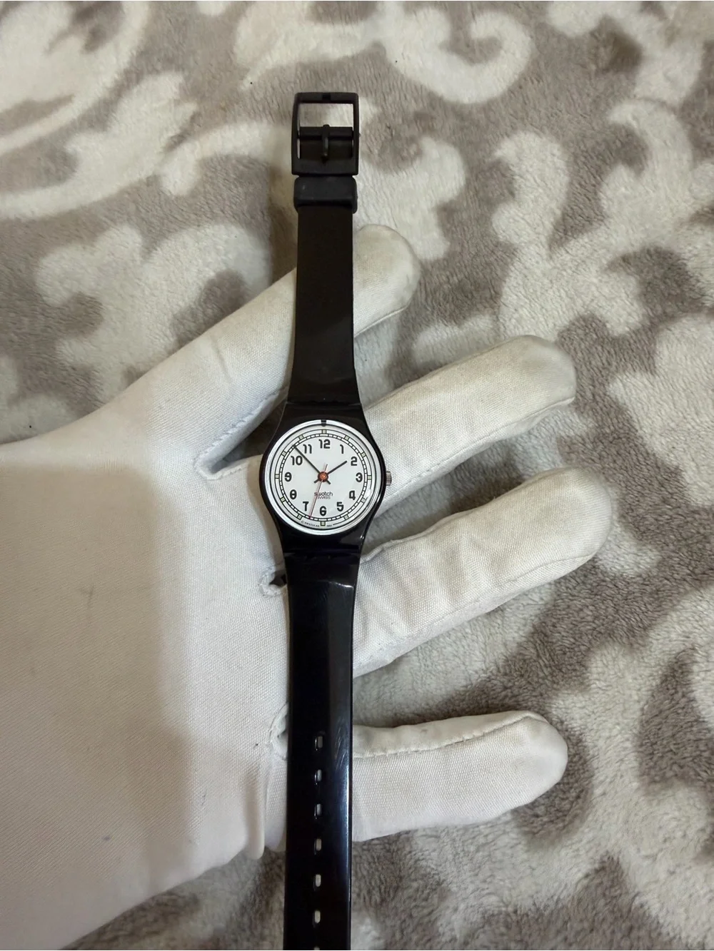Vintage 1994 Swatch Impair LB135 Ladies Watch Black White Dial Full Set Case Man